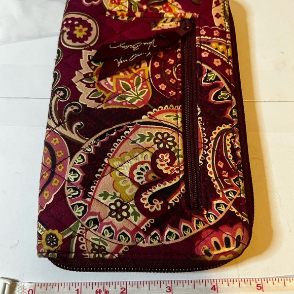 Vera Bradley Burgundy Paisley Wallet - Picture 11 of 12